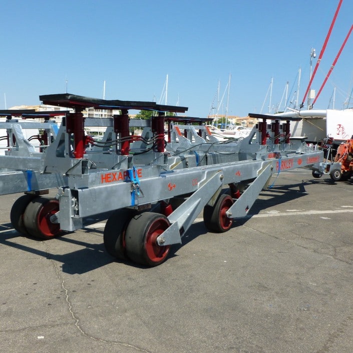 PARKLIFT CATA : MANUTENTION DES CATAMARANS PARKLEV 25T - investissement - Nautipark 2